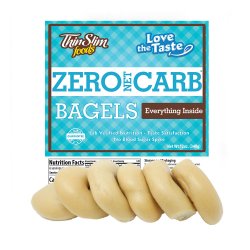 ThinSlim Foods Love-the-Taste Bagels Everything Inside 6 pack