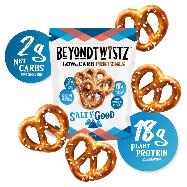 BeyondTwistz Low Carb Pretzels Salty Good