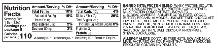 product label or nutrition