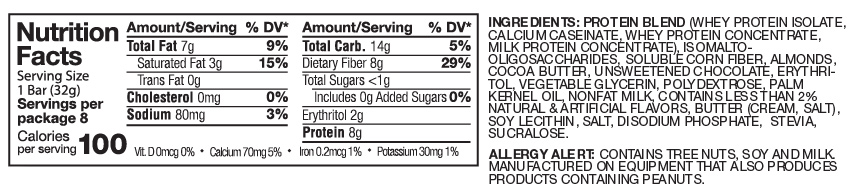 product label or nutrition