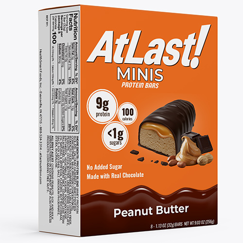 AtLast! Minis Protein Bars, Peanut Butter AtLast! Minis Protein Bars, Peanut Butter