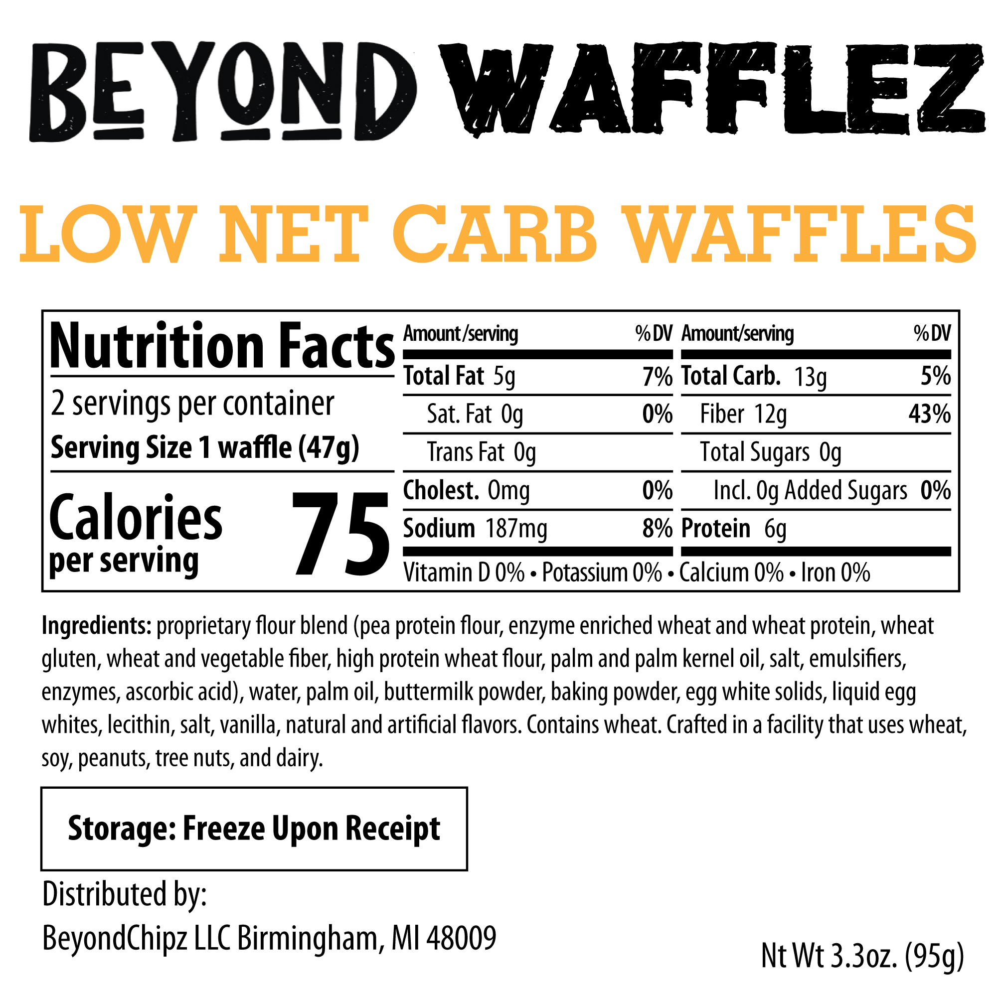product label or nutrition
