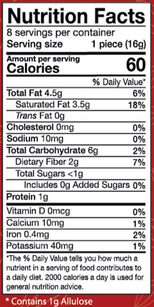 Chocorite Natural Candies, Dark Chocolate Coconut - Click Image to Close