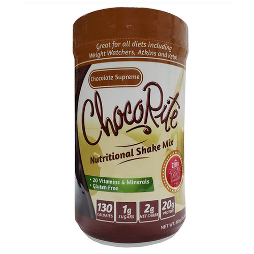 Chocorite Protein Shake Mix Chocolate Supreme - Click Image to Close