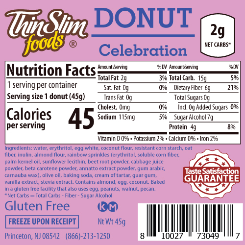 ThinSlim Foods Donut Celebration, 6pack - Click Image to Close