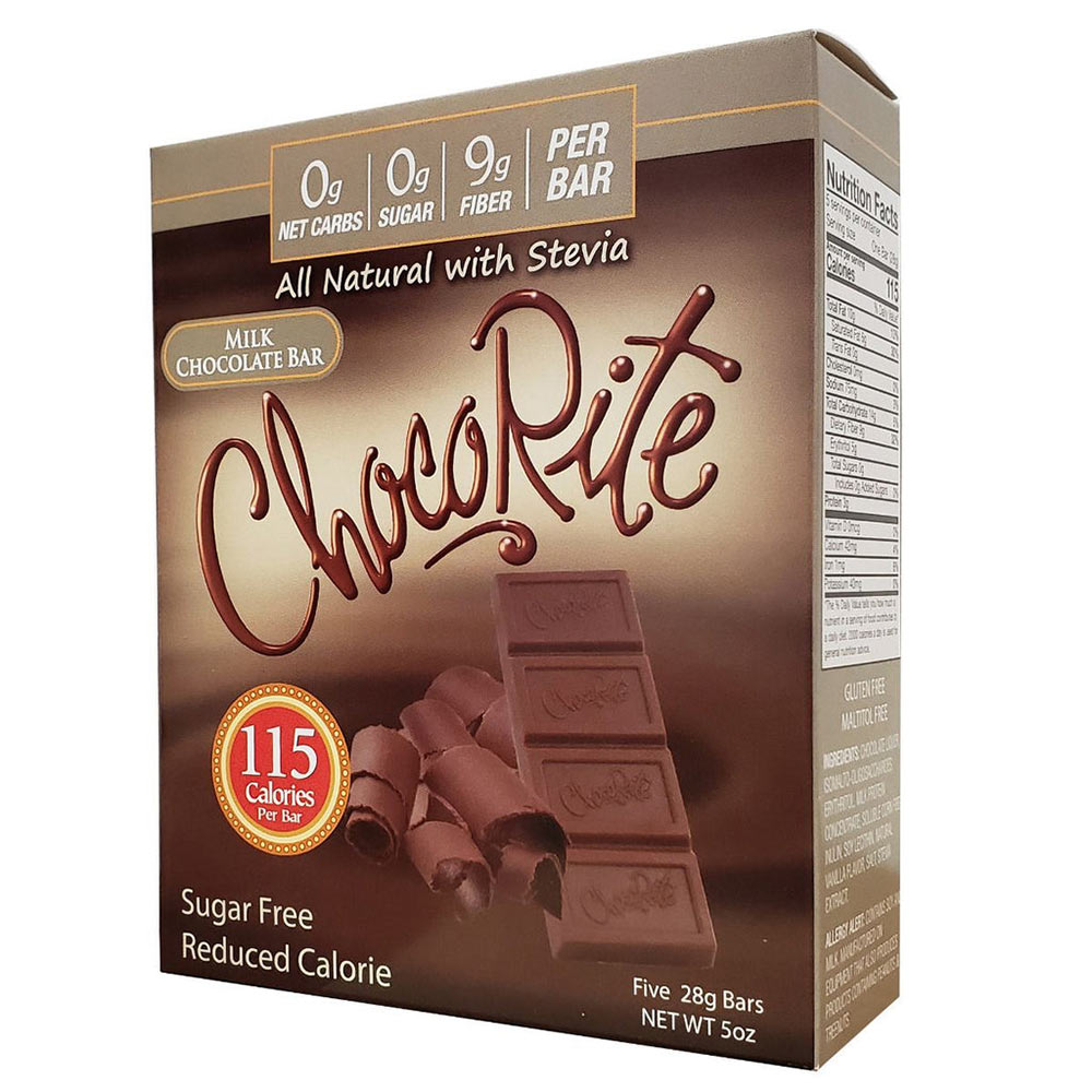 Chocorite Chocolate Bars, Milk Chocolate, 5pack - Click Image to Close