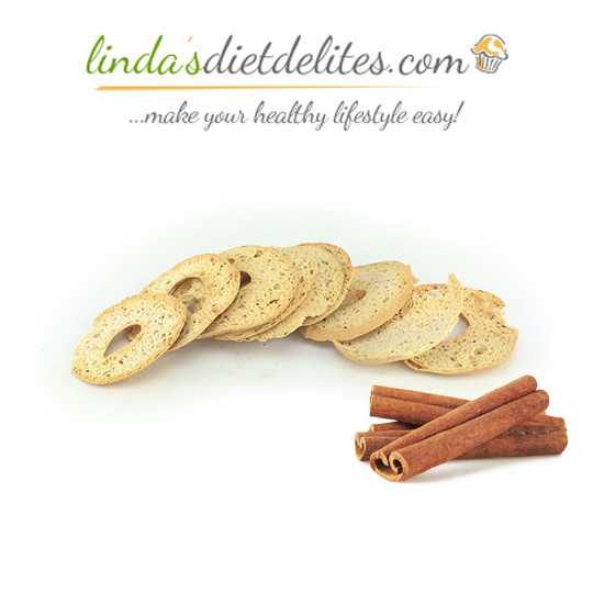 Lindas Diet Delites Low Carb Bagel Chips Cinnamon - Click Image to Close