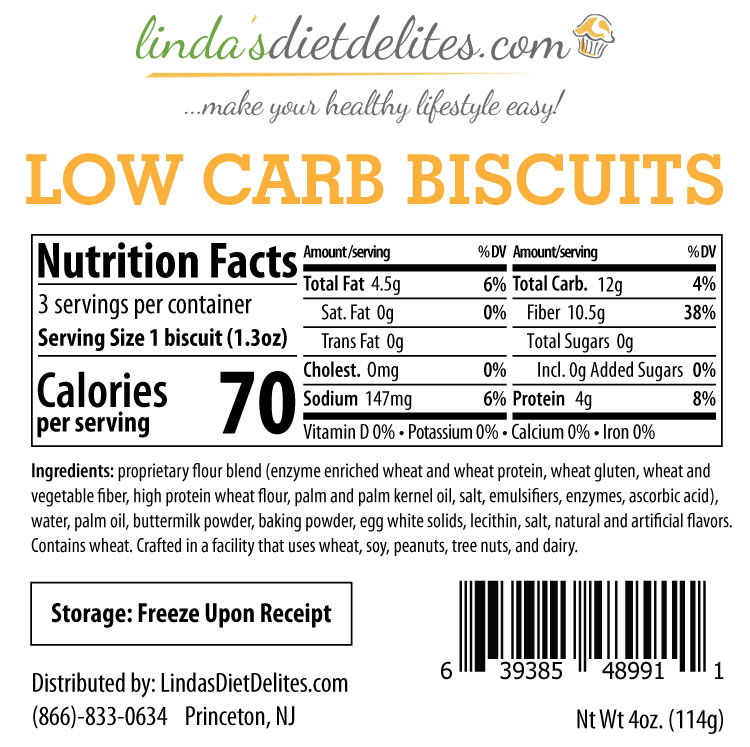 Lindas Diet Delites Low Carb Biscuits - Click Image to Close