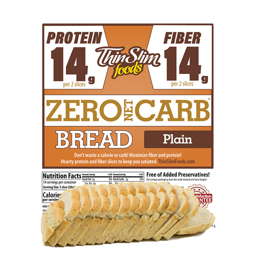 ThinSlim Foods Zero Net Carb Bread Plain