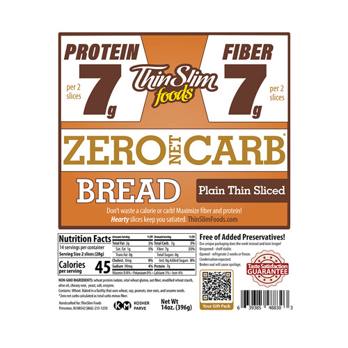 ThinSlim Foods Love-the-Taste Bread Thin Sliced Plain