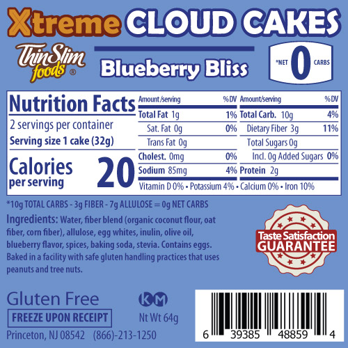 product label or nutrition