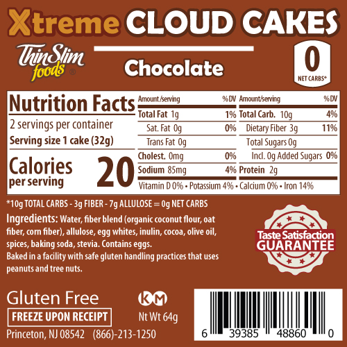 product label or nutrition