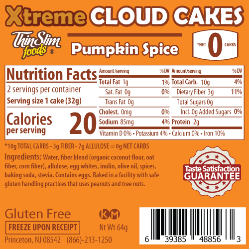 product label or nutrition