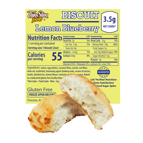ThinSlim Foods Biscuit Lemon Blueberry