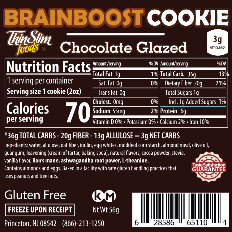 product label or nutrition
