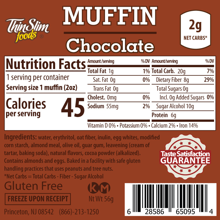 product label or nutrition