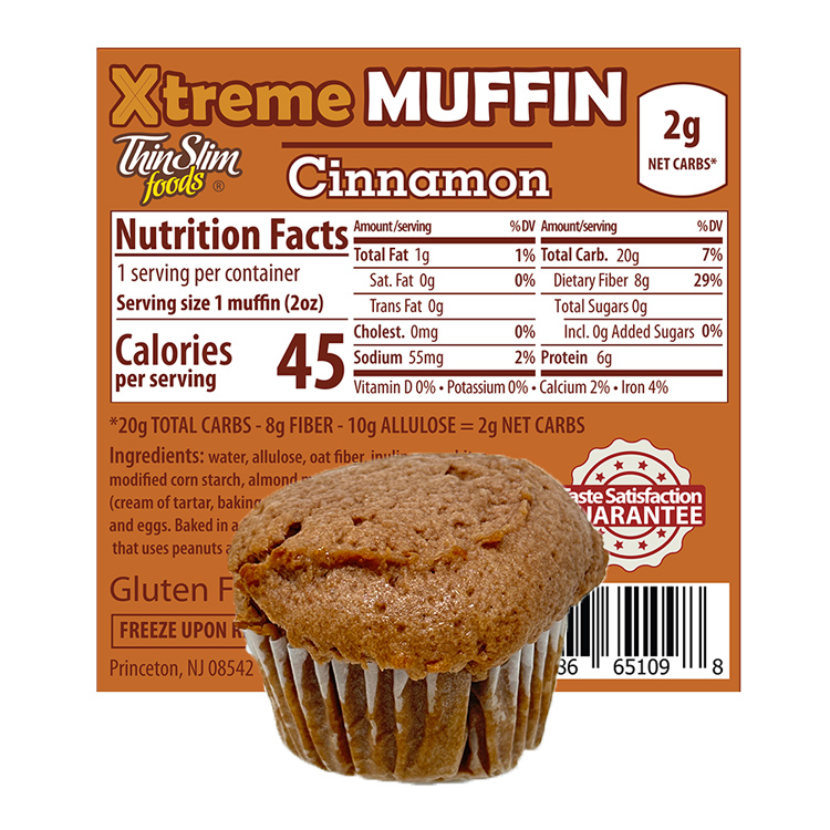 ThinSlim Foods Xtreme Muffins Cinnamon, 6pack - Click Image to Close