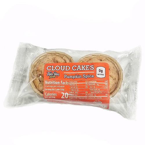 ThinSlim Foods Cloud Cakes Pumpkin Spice, 2pack