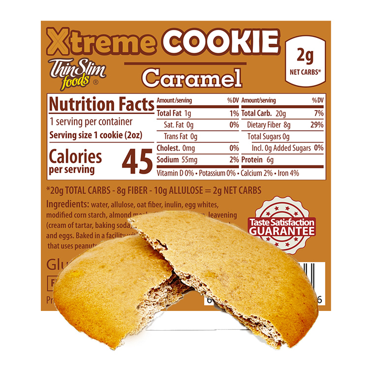 ThinSlim Foods Xtreme Cookie Caramel, 6pack - Click Image to Close