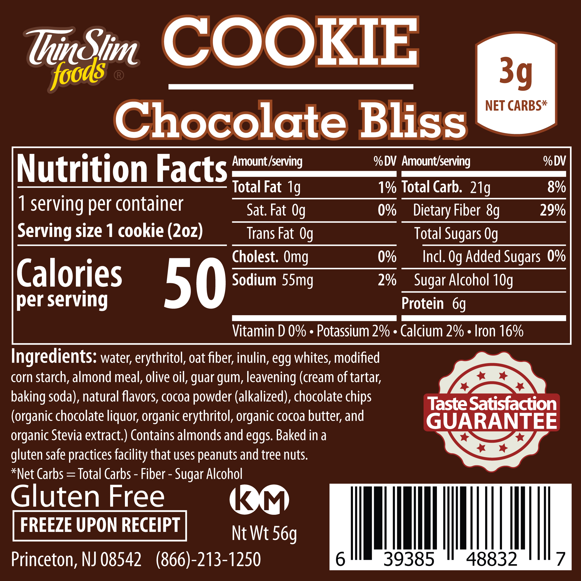 product label or nutrition