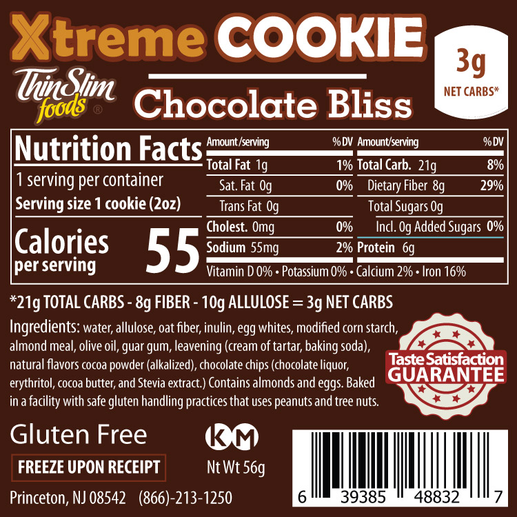 product label or nutrition