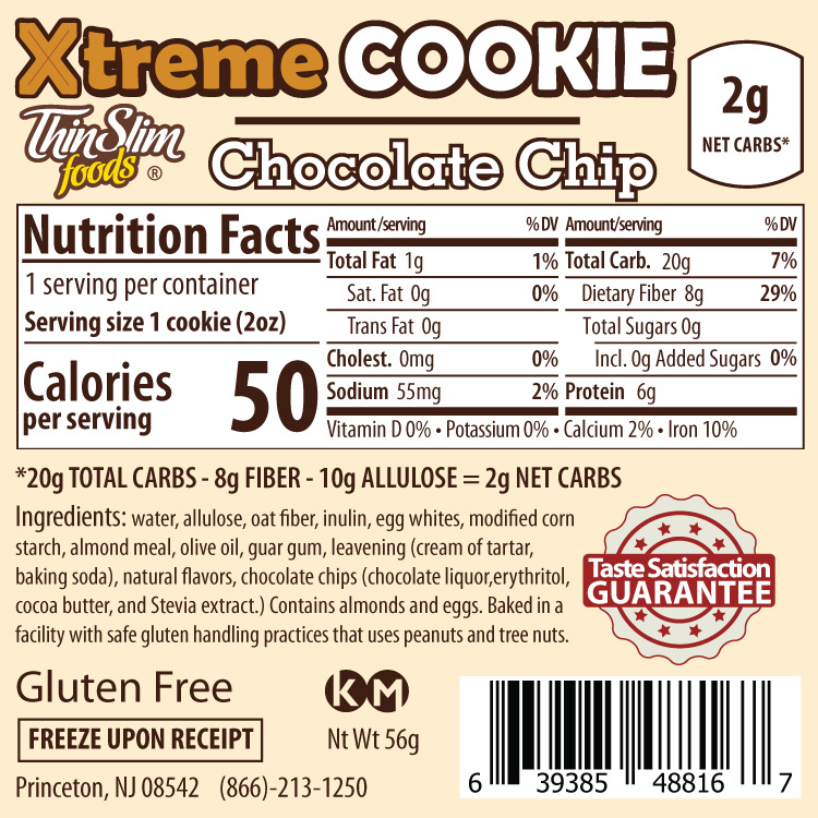 product label or nutrition