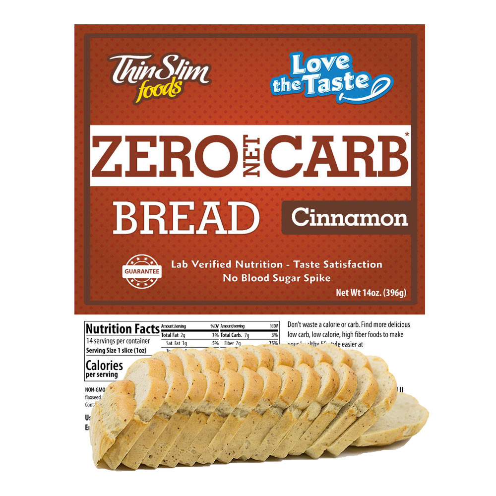ThinSlim Foods Love-the-Taste Bread Cinnamon - Click Image to Close