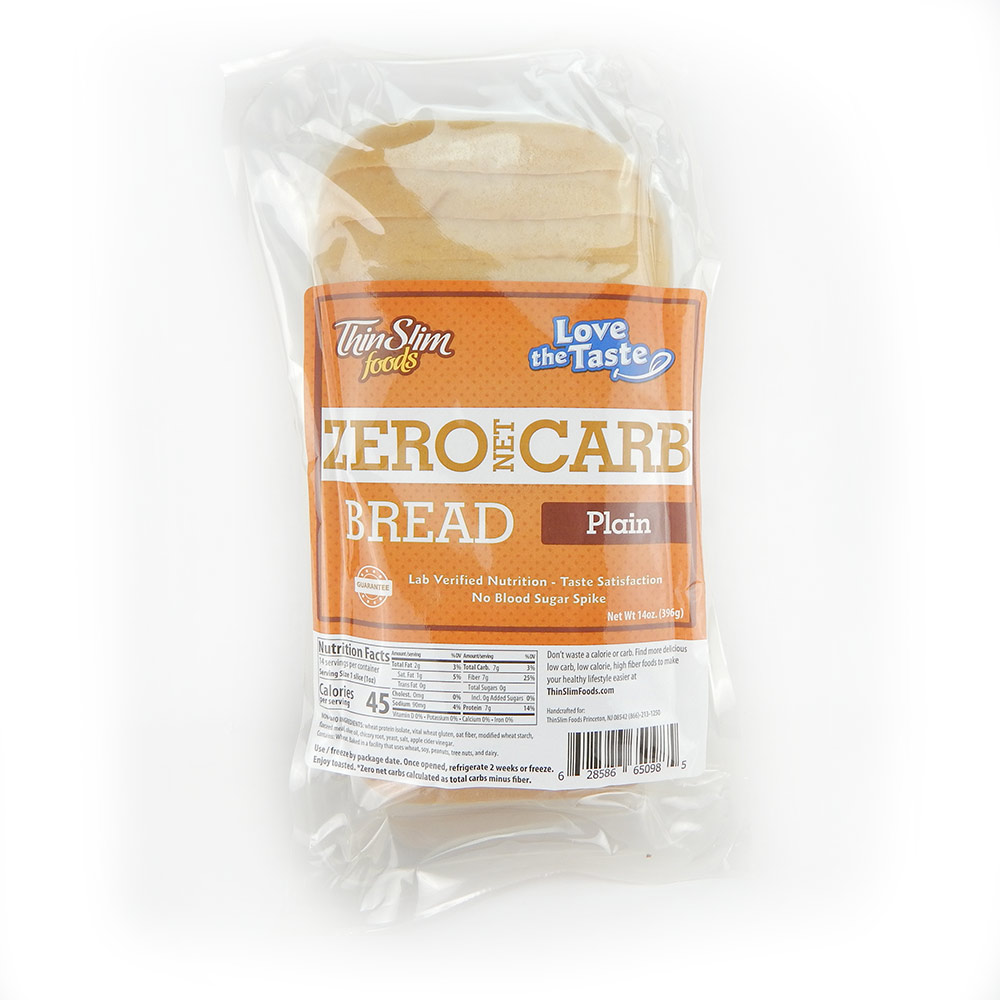 ThinSlim Foods Zero Net Carb Bread Plain | Keto Bread | Low Carb Bread - Click Image to Close