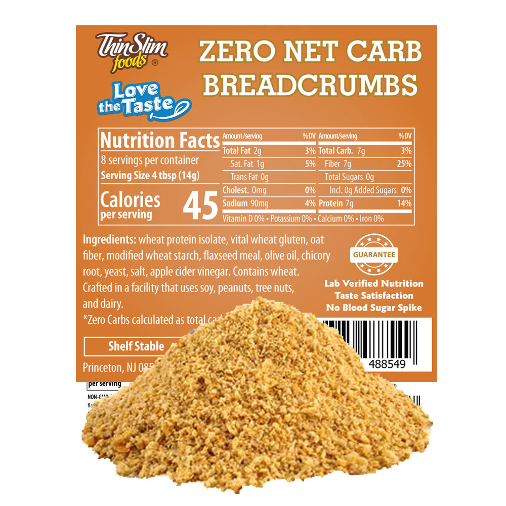 ThinSlim Foods Love-the-Taste Low Carb Breadcrumbs Plain - Click Image to Close