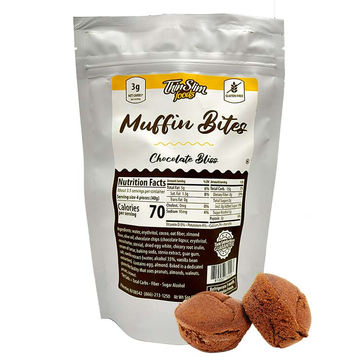 ThinSlim Foods Muffin Bites Chocolate Bliss - Click Image to Close