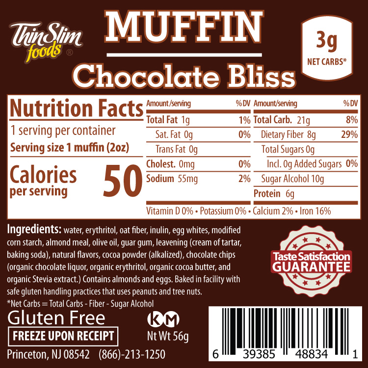 product label or nutrition