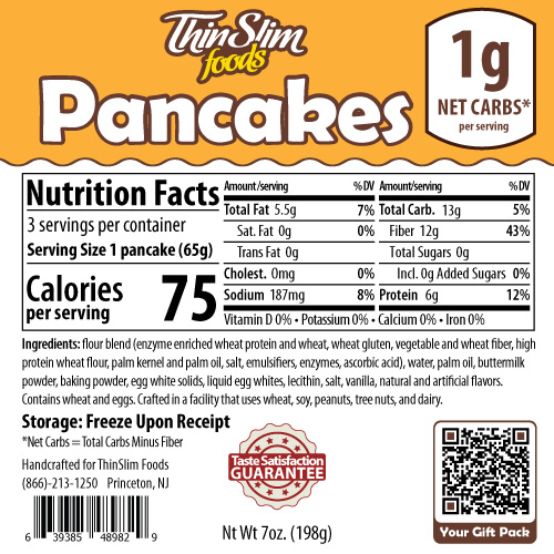 ThinSlim Foods Pancakes - Click Image to Close
