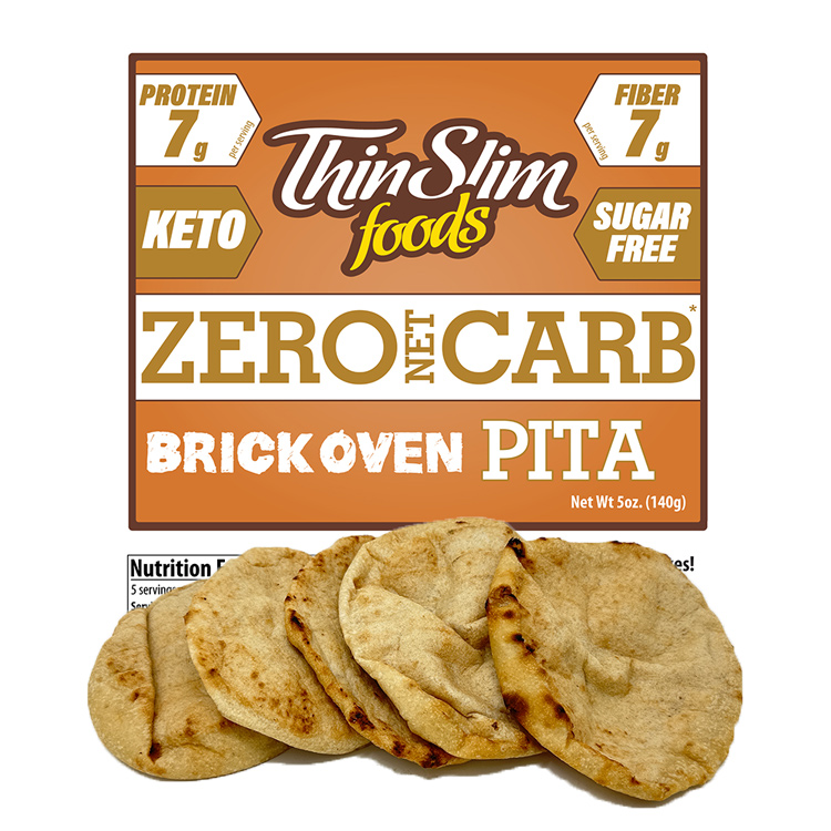 ThinSlim Foods Zero Net Carb Brick Oven Pitas - Click Image to Close