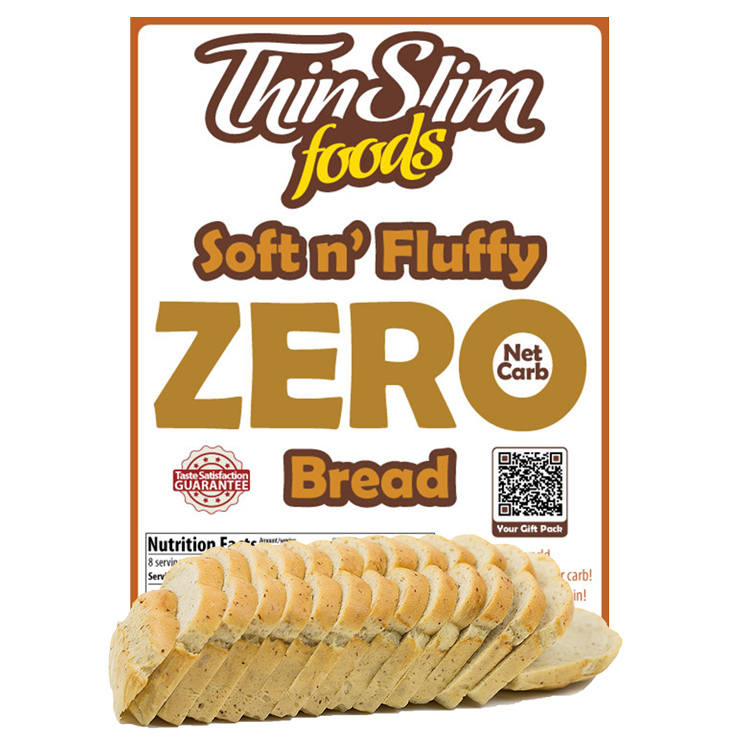 ThinSlim Foods Soft n' Fluffy ZERO Net Carb Bread - Click Image to Close
