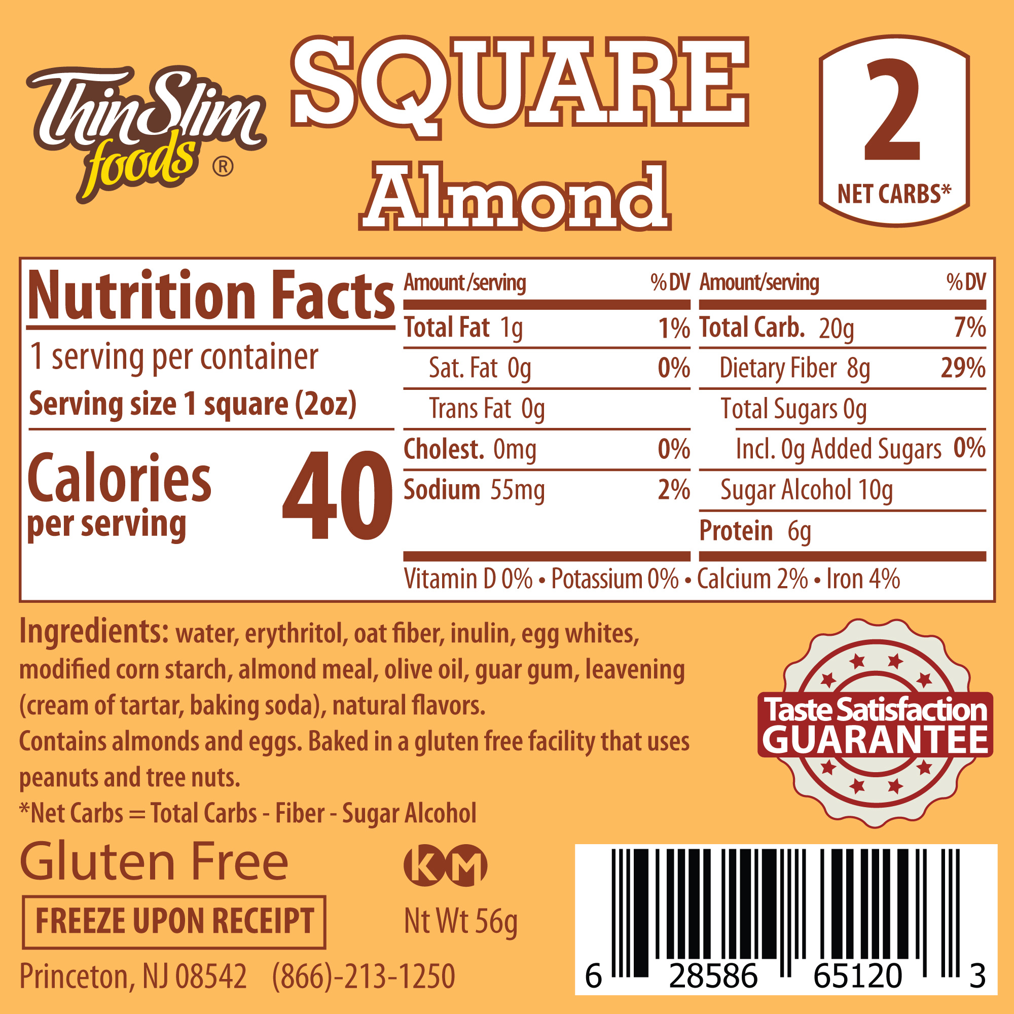 product label or nutrition