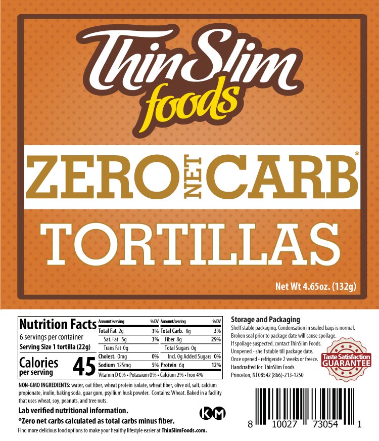 ThinSlim Foods Zero Net Carb Tortillas - Click Image to Close