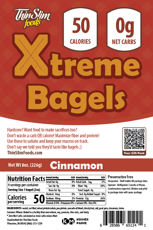 ThinSlim Foods Xtreme Bagels Cinnamon - Click Image to Close