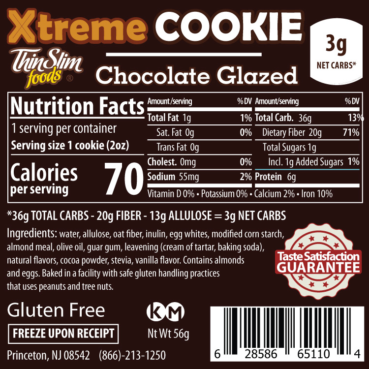 product label or nutrition