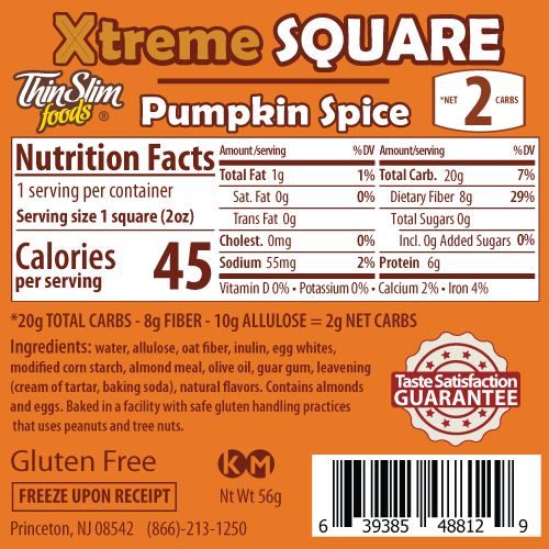 product label or nutrition