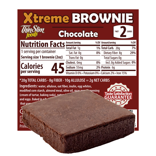 ThinSlim Foods Xtreme Brownie, 6pack